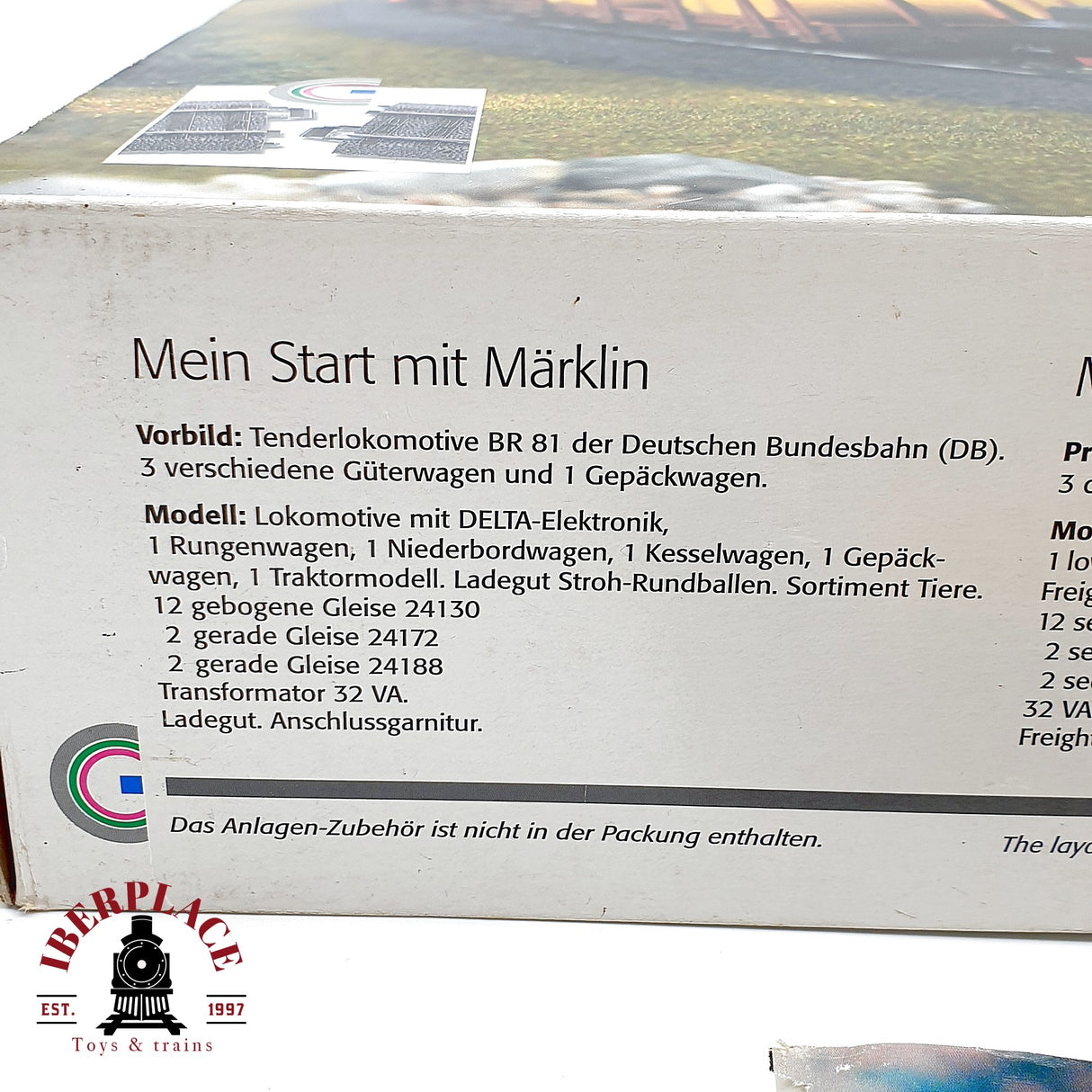 ♻️ Märklin 29535 Set de iniciacion BR 81 DB Ep III 4 Vagones Delta AC Vias C H0 1:87