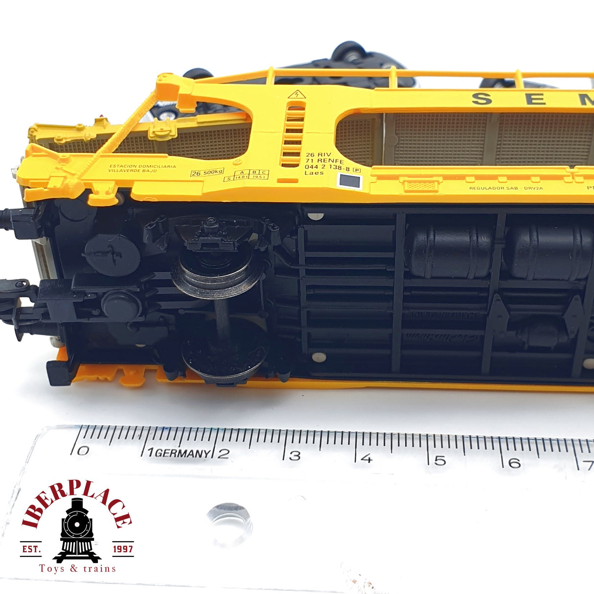 ♻️ Electrotren 6001 vagón portacoches SEMAT Tipo Laes RENFE H0 escala 1:87 A27