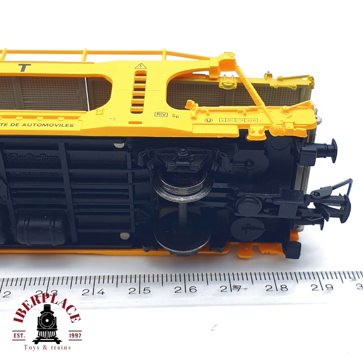 ♻️ Electrotren 6001 vagón portacoches SEMAT Tipo Laes RENFE H0 escala 1:87 A27
