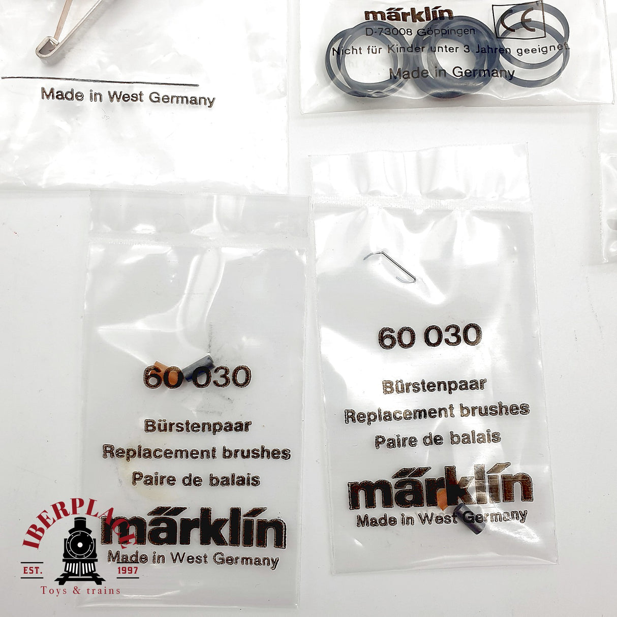 ♻️ Märklin Lote Recambios 7175 7185 7164 Patines 7152 Aros 2x 60030 AC H0 Escala 1:87