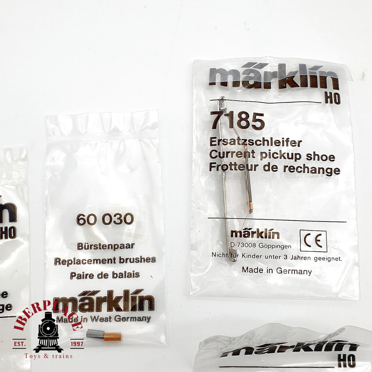 ♻️ Märklin Lote Recambios 7164 7183 7185 Patines 60030 Escobillas AC H0 Escala 1:87