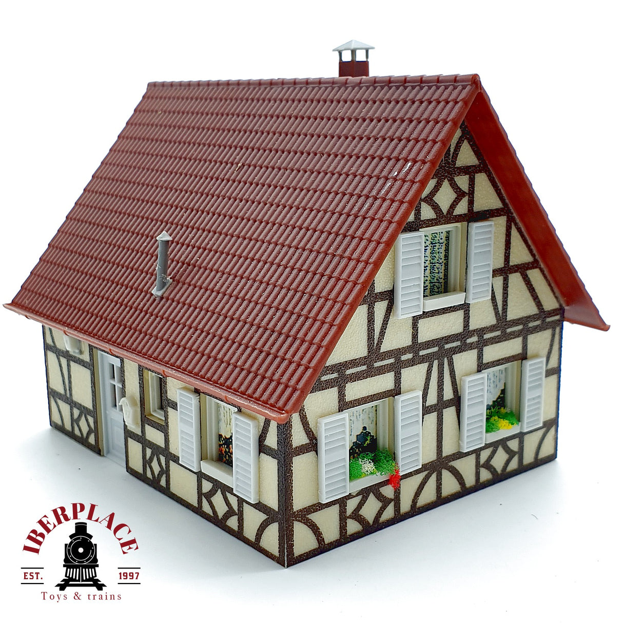 ♻️ 5x edificios casetas y casa residencial maqueta decoración Escala H0 1:87