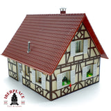 ♻️ 5x edificios casetas y casa residencial maqueta decoración Escala H0 1:87