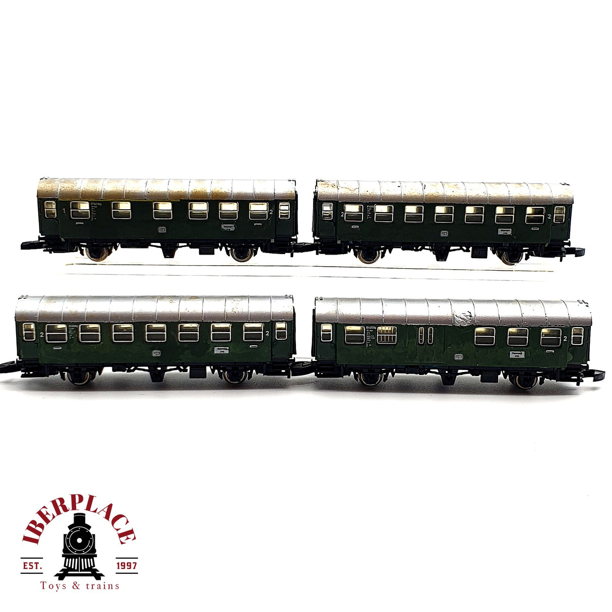 ♻️ Märklin 4x vagones pasajero DB clase 1-2 Z escala 1:220 V10