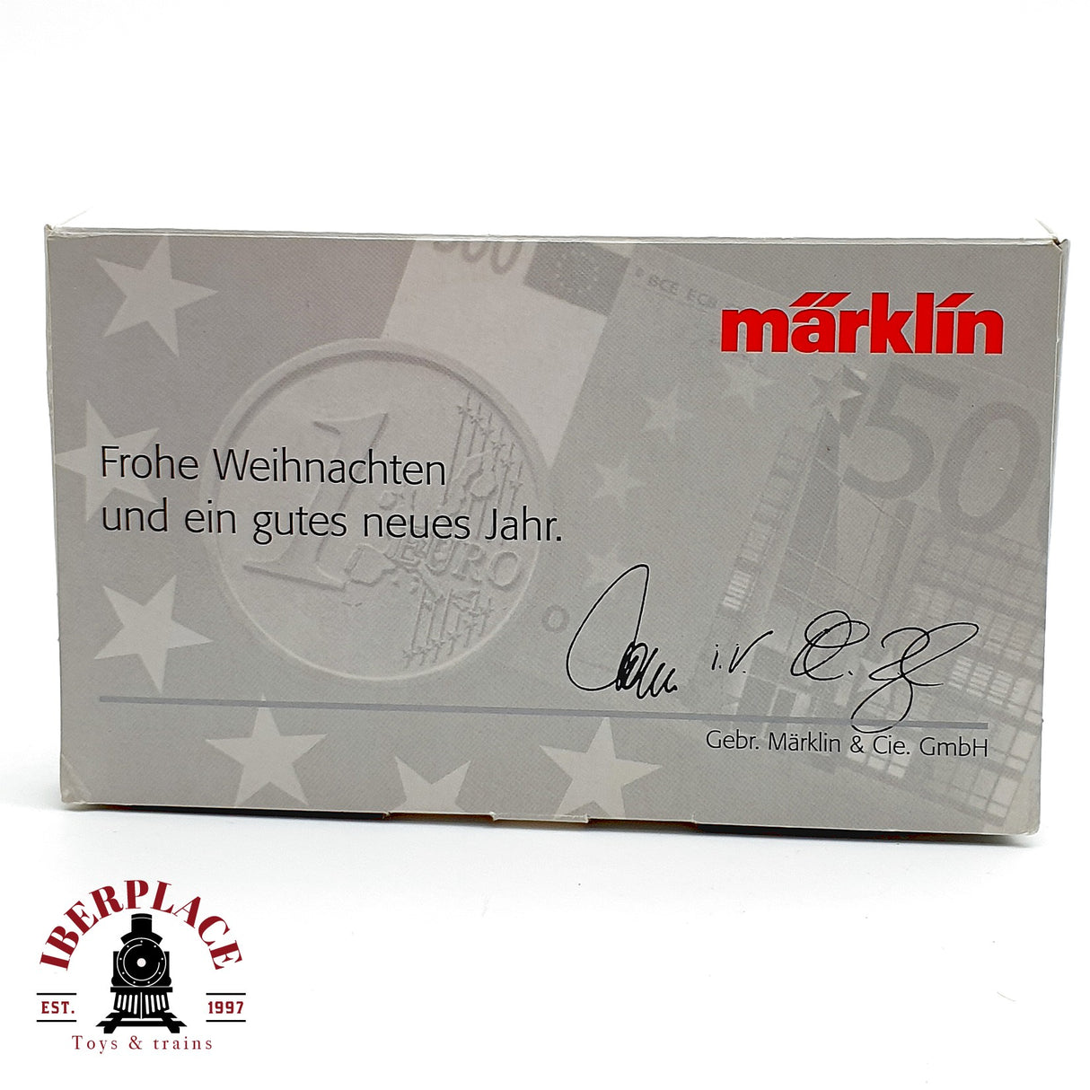 ♻️✨ Märklin Vagon Contenedor Euro DM Navidad Weihnachtswagen Escala Z 1:220