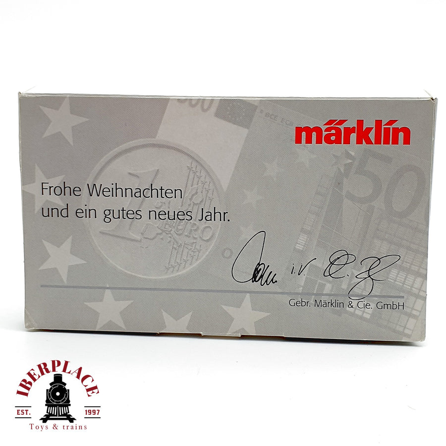 ♻️✨ Märklin Vagon Contenedor Euro DM Navidad Weihnachtswagen Escala Z 1:220