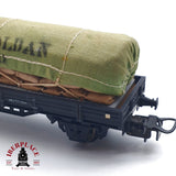 ♻️ Electrotren 1000/7 vagón plataforma toldos Roldan RENFE Bilbao H0 escala 1:87 A27