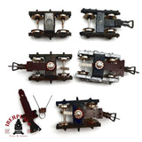 ♻️  5x Bogies para repuestos de vagones H0 escala 1:87 E20 1/7