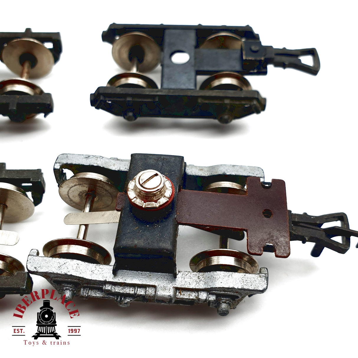 ♻️  5x Bogies para repuestos de vagones H0 escala 1:87 E20 1/7