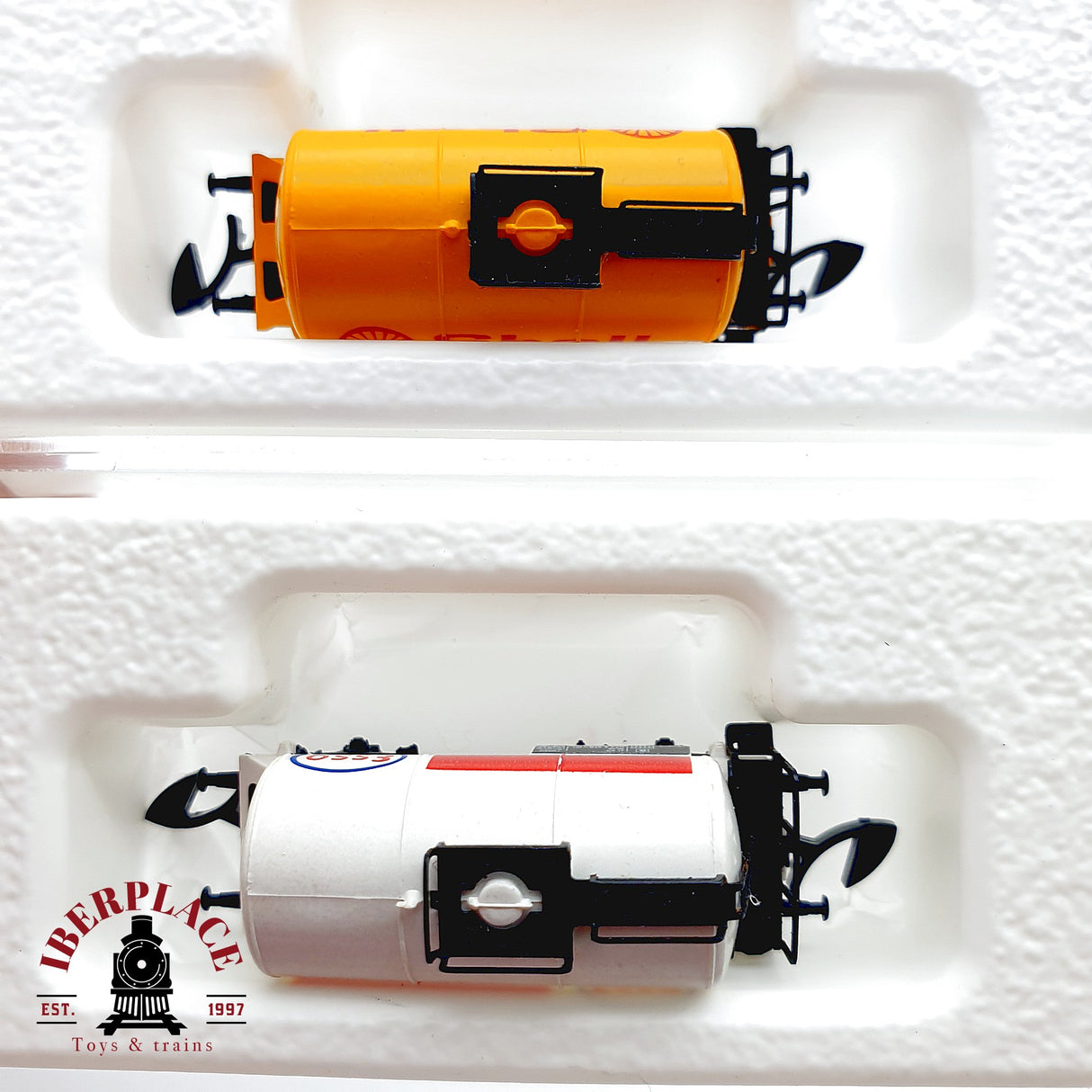 ♻️✨ Märklin 4x Vagones Cisterna BP Shell Aral Esso DB Escala Z 1:220