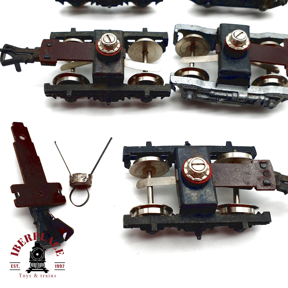 ♻️  5x Bogies para repuestos de vagones H0 escala 1:87 E20 1/7