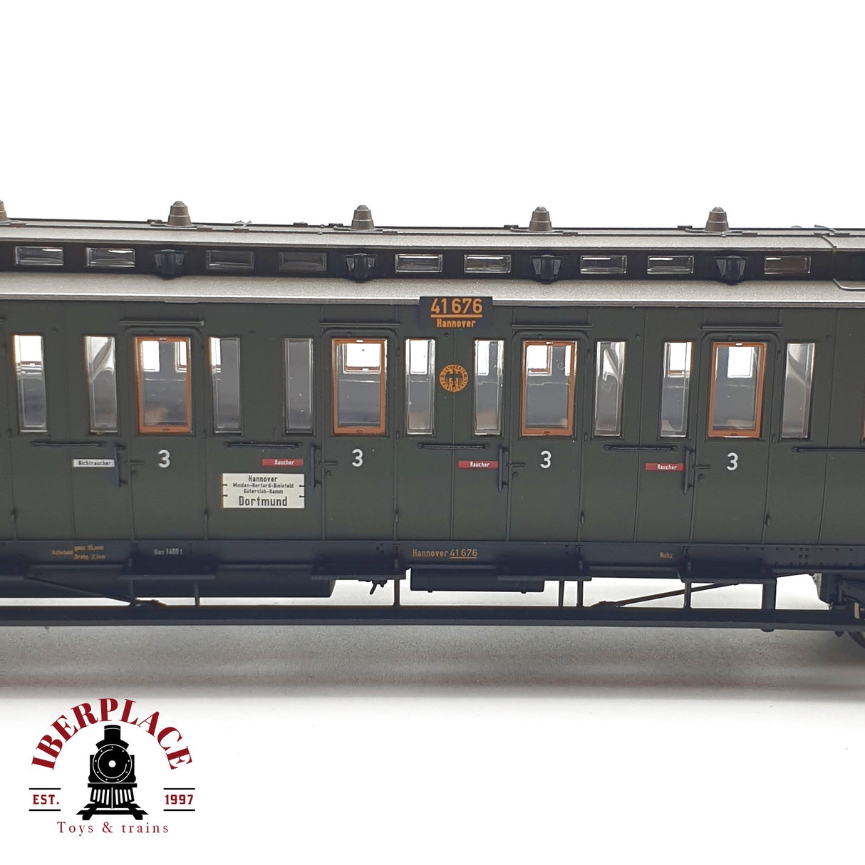 ♻️  DC BRAWA 45252 vagón pasajeros DRG 41 676 Ep II H0 escala 1:87 E21