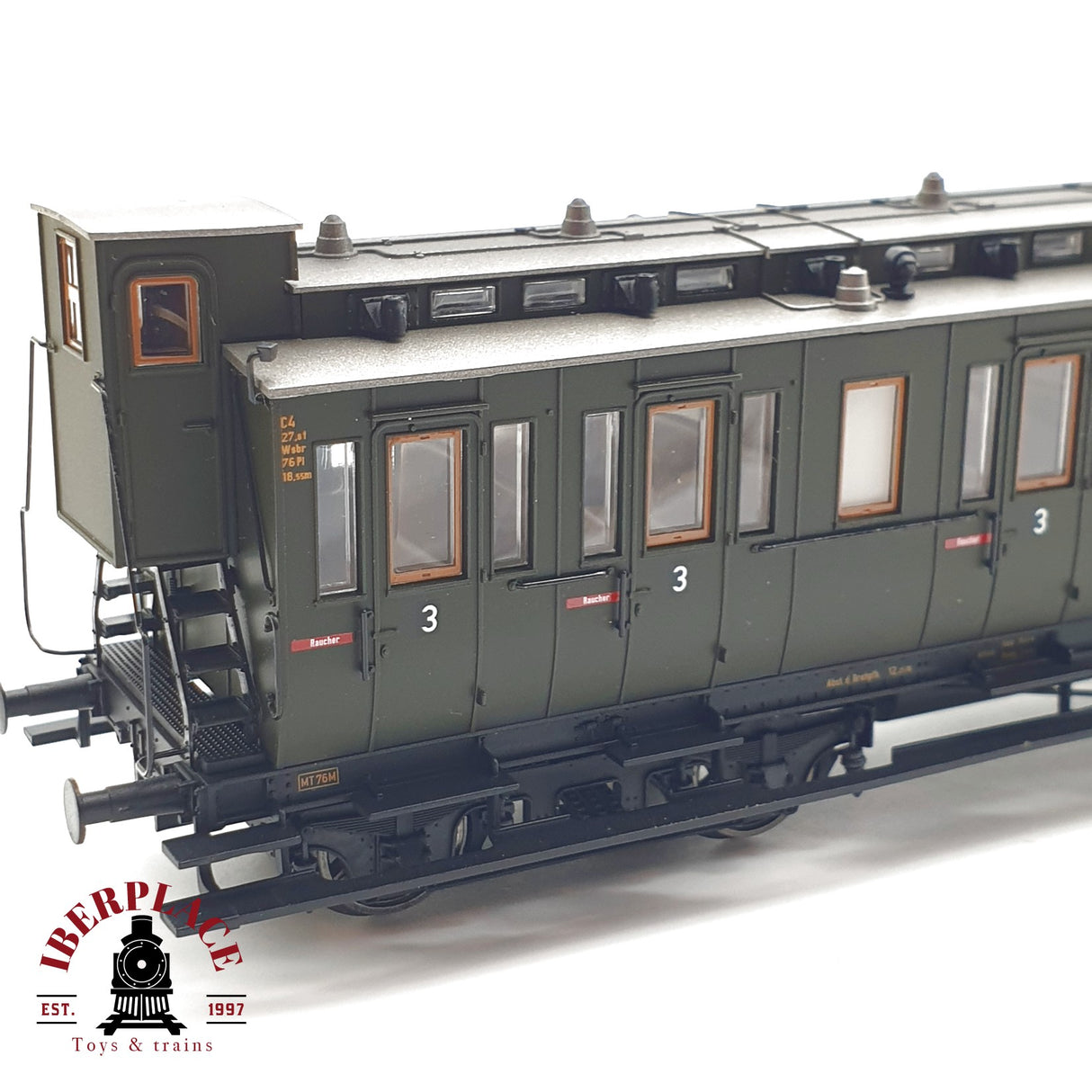 ♻️  DC BRAWA 45252 vagón pasajeros DRG 41 676 Ep II H0 escala 1:87 E21