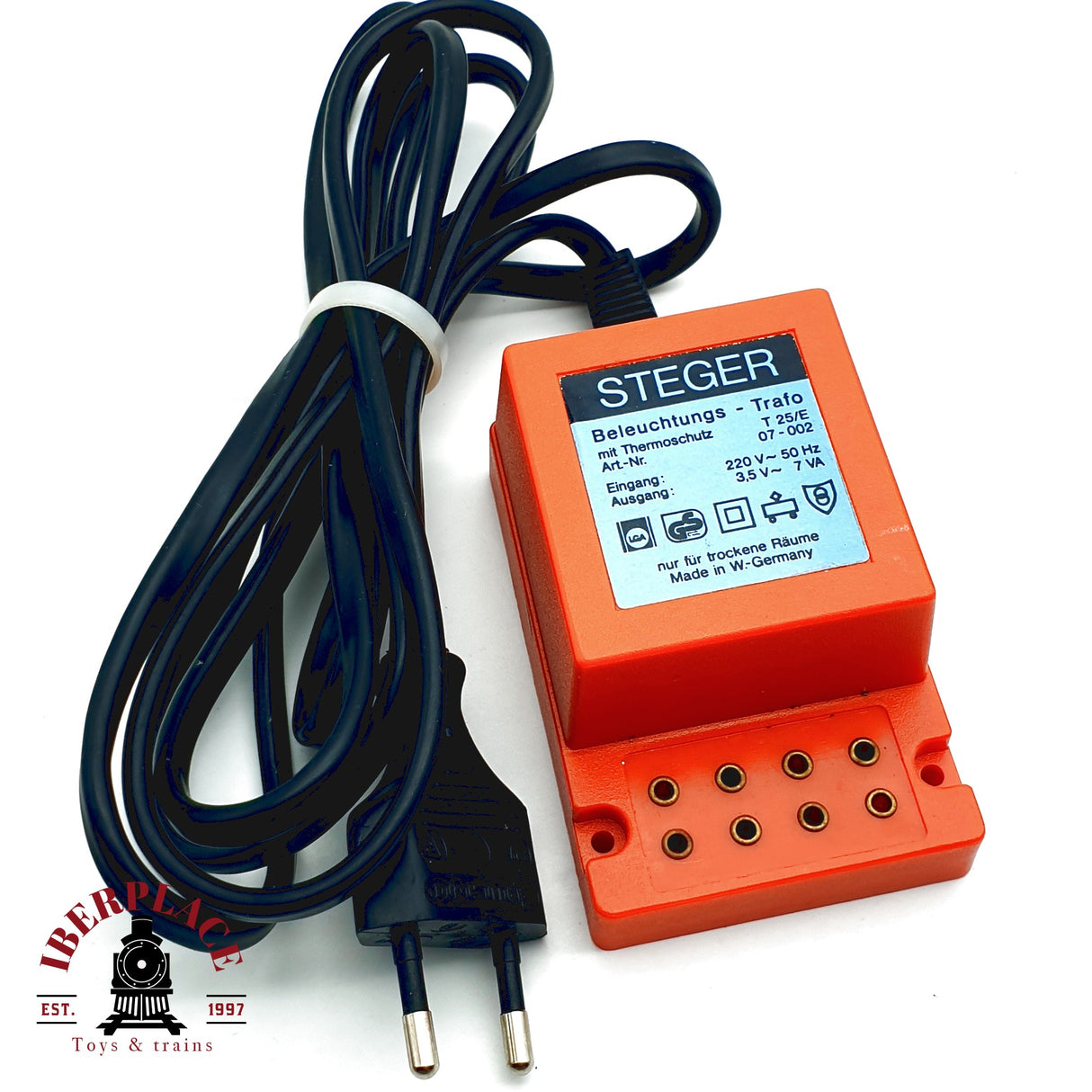 ♻️ Steger Transformador de iluminación 220V 3.5 - 7VA H0 escala 1:87 E20