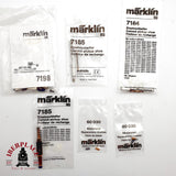 ♻️ Märklin Lote Recambios 7198 2x 7185 7164 Patines 2x 60030 Escobillas AC H0 Escala 1:87