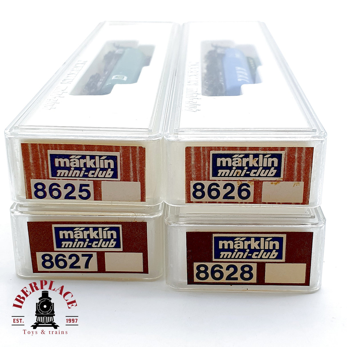 ♻️✨ Märklin 4x Vagones Cisternas Aral Shell Esso BP DB Mini Club Escala Z 1:220