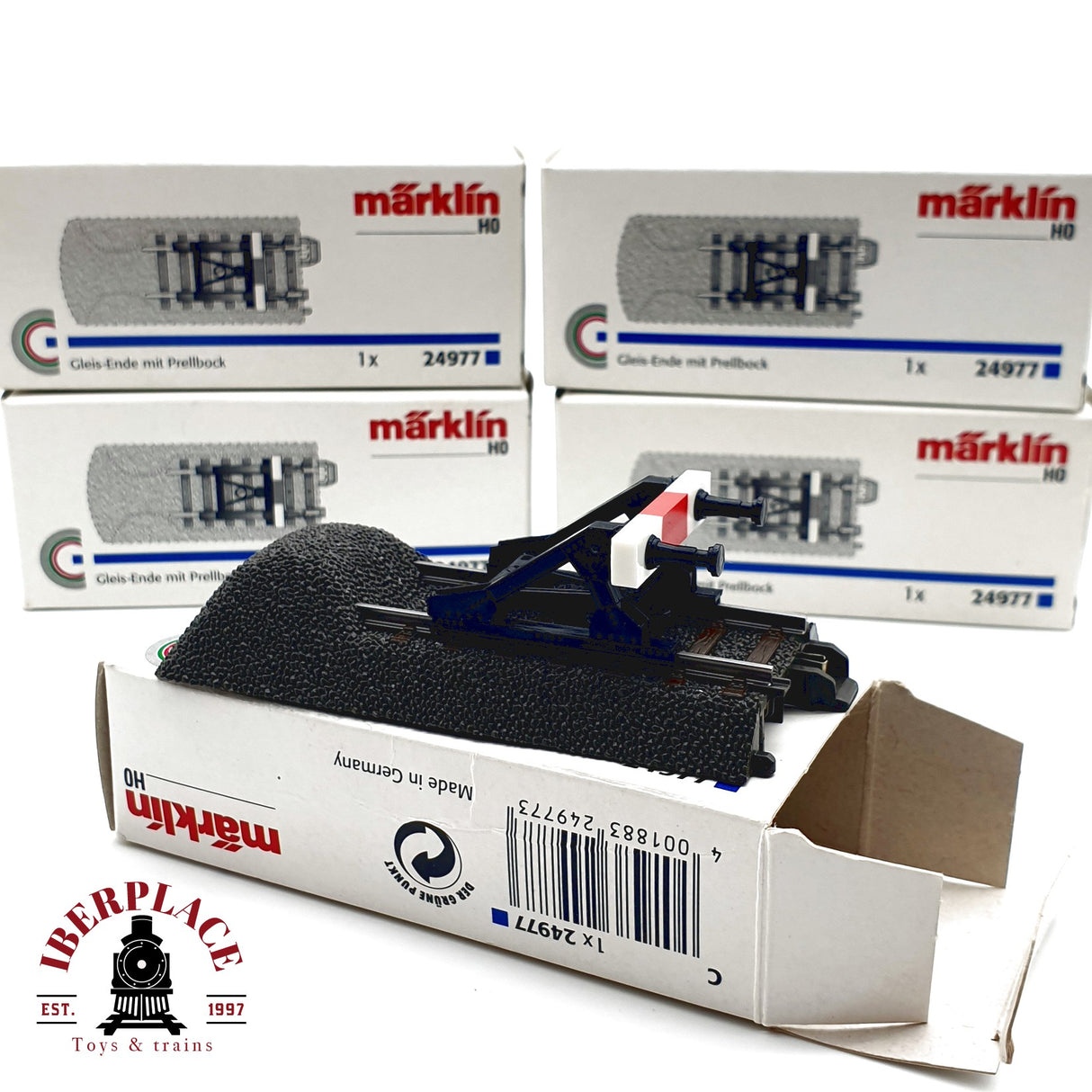 ♻️ Märklin 5x 24977 Tope de vias sistema C H0 escala 1:87 E20