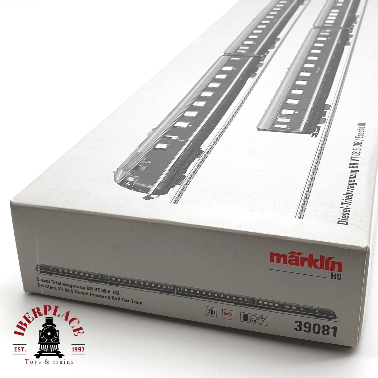 ♻️  AC Märklin 39081 Digital SET Tren diesel BR VT 08.5 DB con sonido H0 escala 1:87 E21