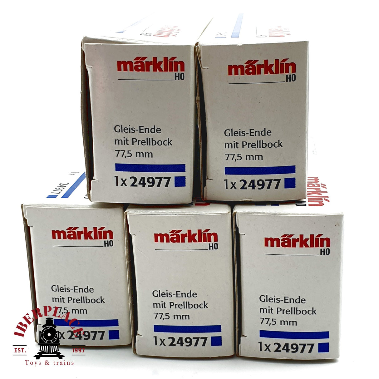 ♻️ Märklin 5x 24977 Tope de vias sistema C H0 escala 1:87 E20