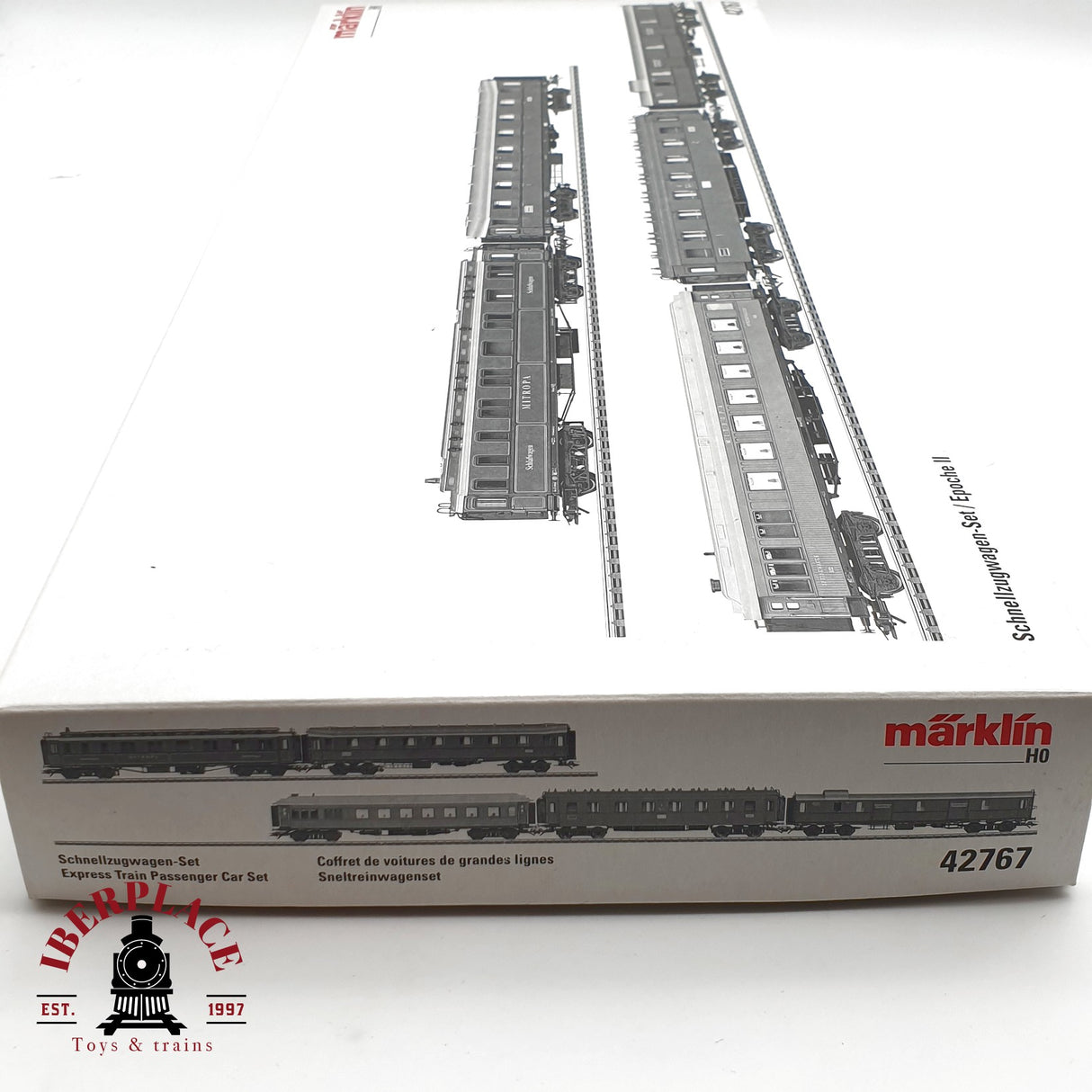 ♻️ AC Märklin 42767 Set de vagones de tren rápido mitropa  Ep II H0 escala 1:87 E21