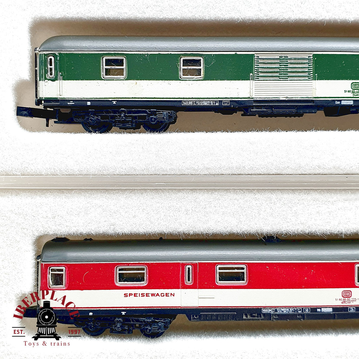 ♻️✨ Märklin mini-club 5x Set Vagones Pasajeros Pop-Farben DB Ep IV Escala Z