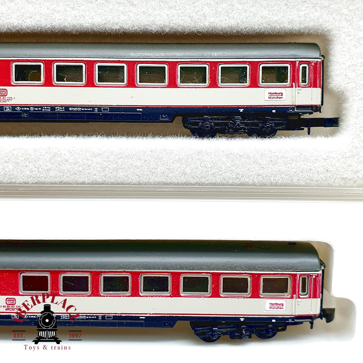 ♻️✨ Märklin mini-club 5x Set Vagones Pasajeros Pop-Farben DB Ep IV Escala Z