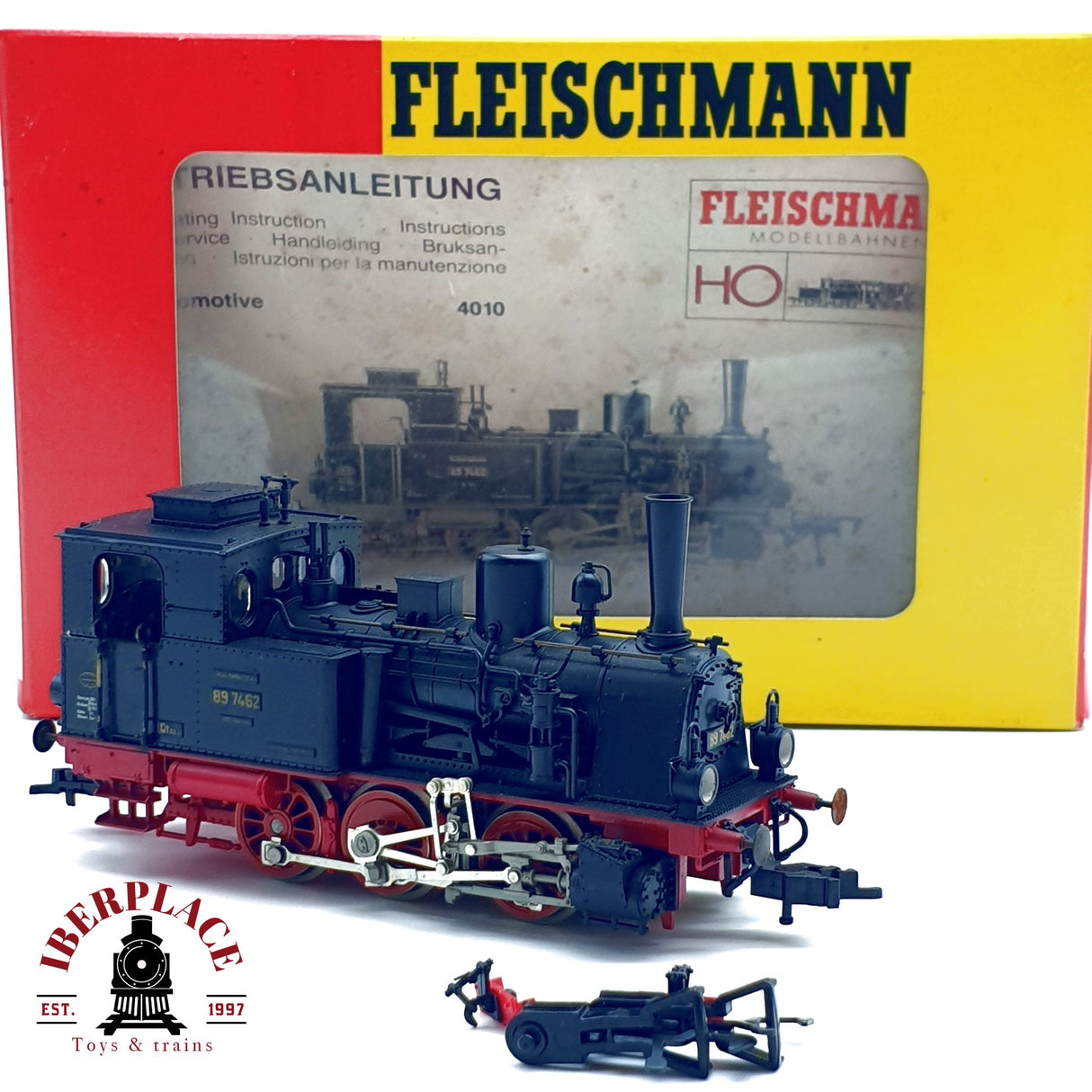 ♻️ Fleischmann 4010 Locomotora DR 89 7462 H0 escala 1:87 E20