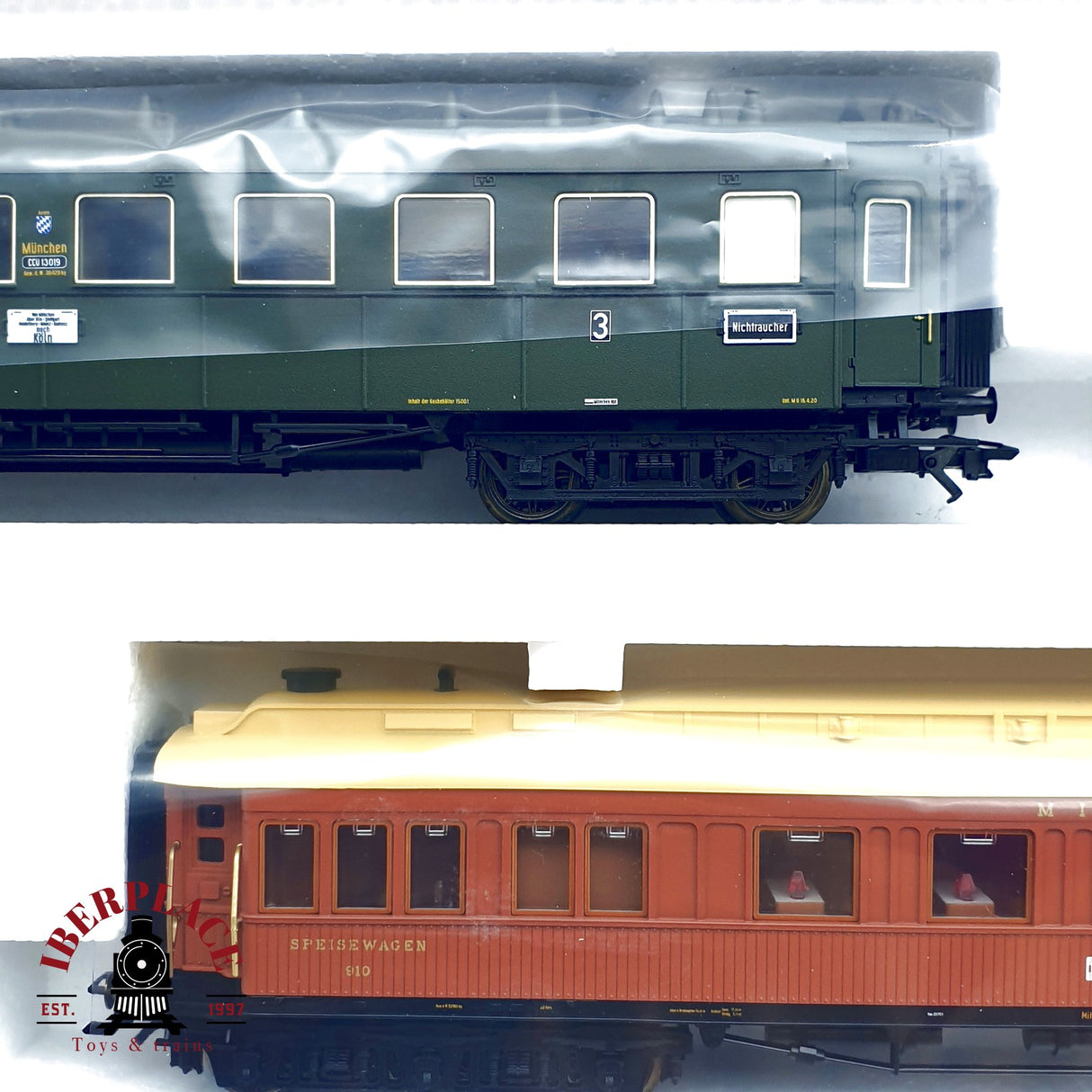 ♻️ Märklin 42765 Set de vagones para tren rápido Mitropa H0 escala 1:87 E20