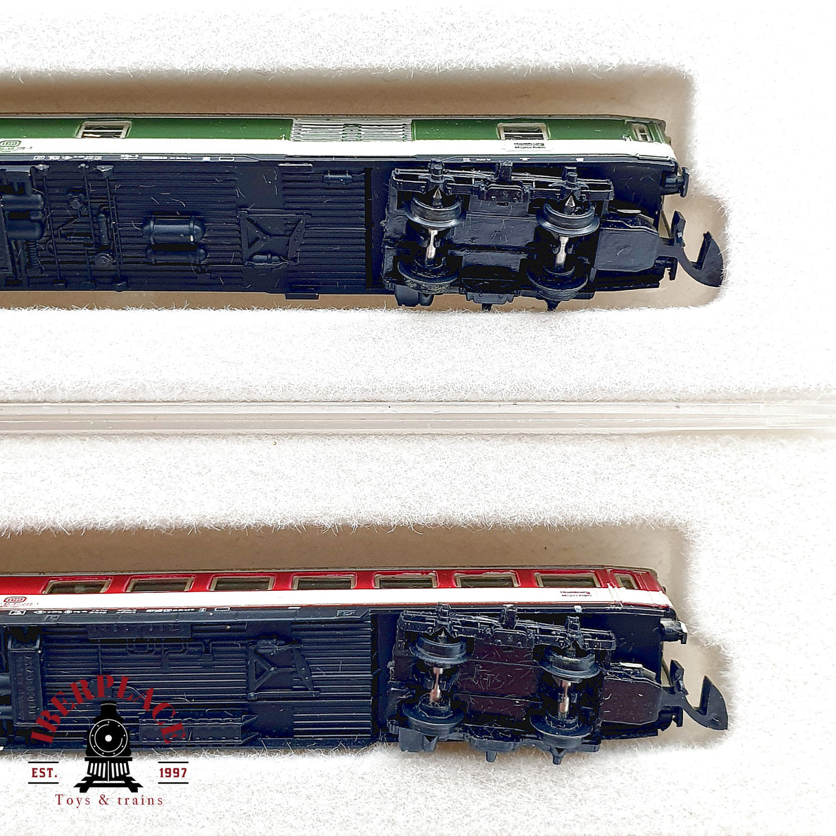 ♻️✨ Märklin mini-club 5x Set Vagones Pasajeros Pop-Farben DB Ep IV Escala Z