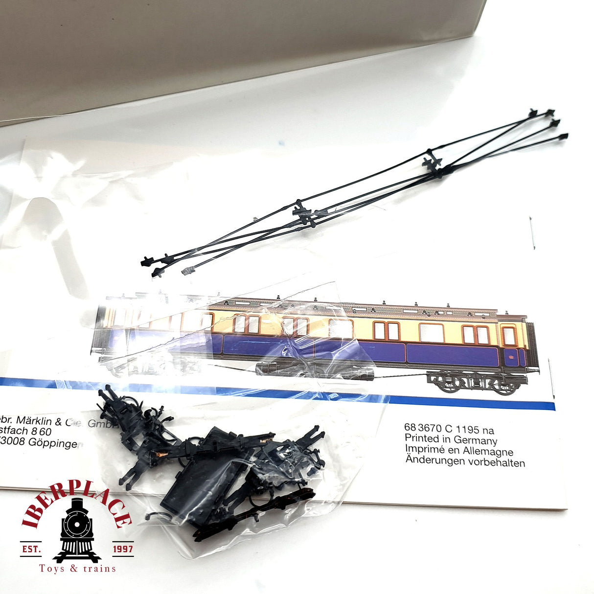 ♻️ Märklin 2881 vagones salon Kaiser KPEV tren rápido H0 escala 1:87 E19 1/2