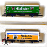 ♻️✨ Märklin mini-club 7x Set Vagones Cerveceros Bierwagen DB Ep IV Escala Z