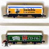 ♻️✨ Märklin mini-club 7x Set Vagones Cerveceros Bierwagen DB Ep IV Escala Z