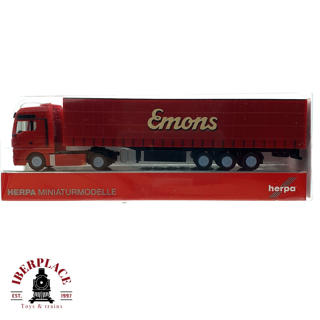 ♻️ Herpa MAN TGX XXL SZ camion Emons  N escala 1:160 E19