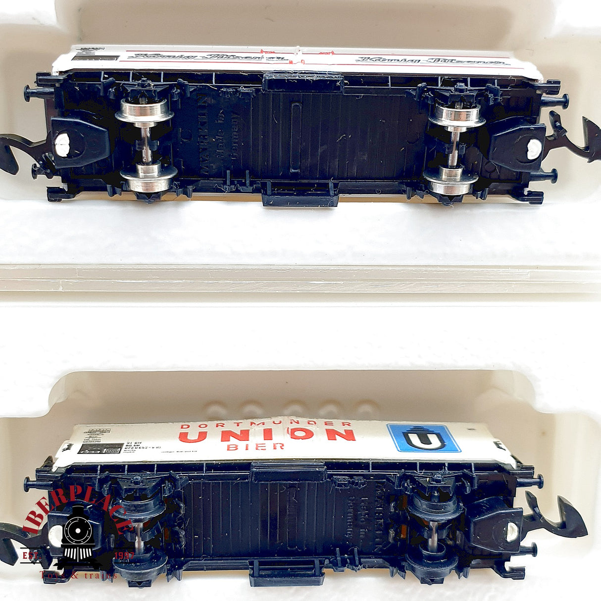 ♻️✨ Märklin mini-club 7x Set Vagones Cerveceros Bierwagen DB Ep IV Escala Z
