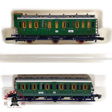 ♻️ ✨ Märklin mini-club 5x Set Vagones Pasajeros KPEV/DB Ep I/III Escala Z 1:220