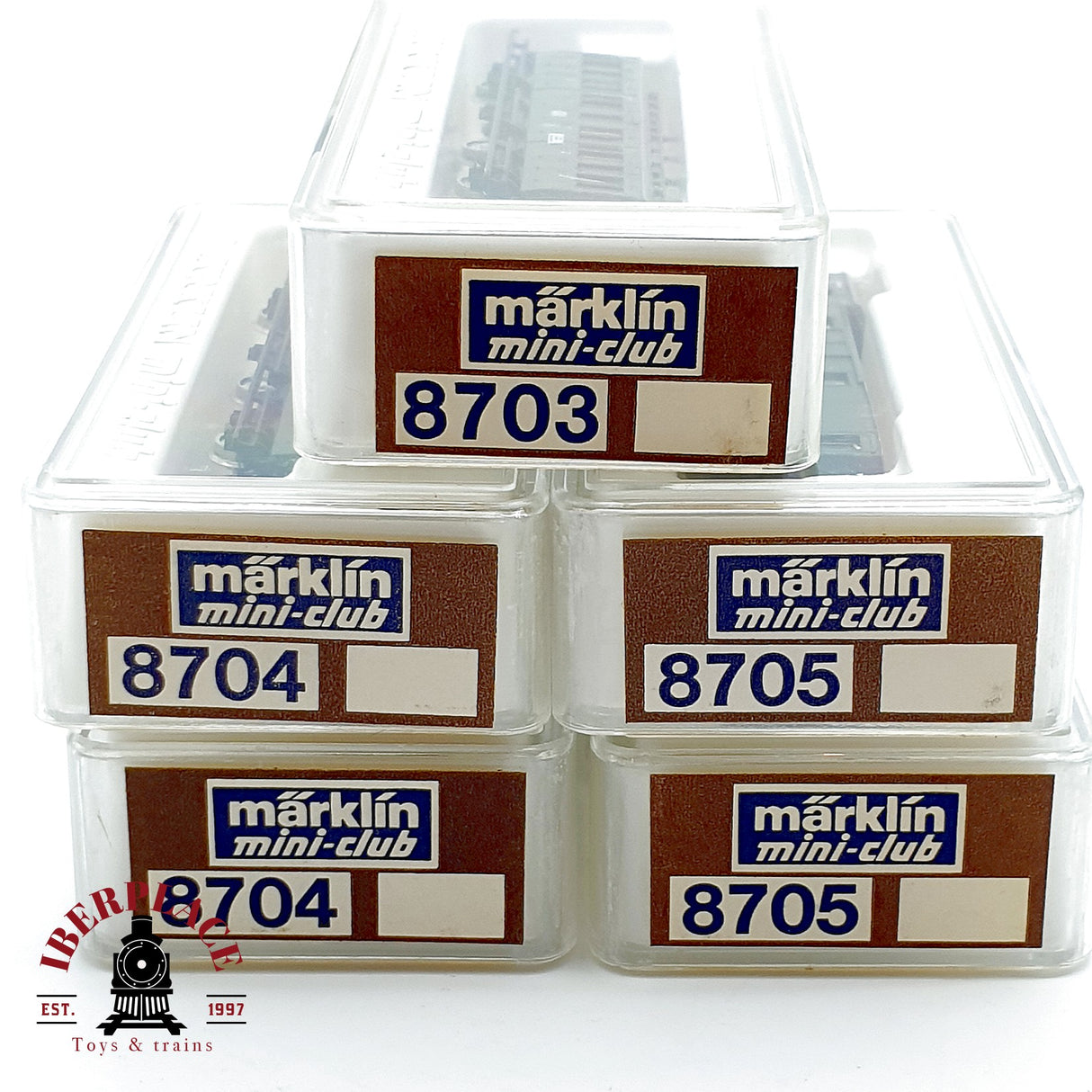 ♻️ ✨ Märklin mini-club 5x Set Vagones Pasajeros KPEV/DB Ep I/III Escala Z 1:220