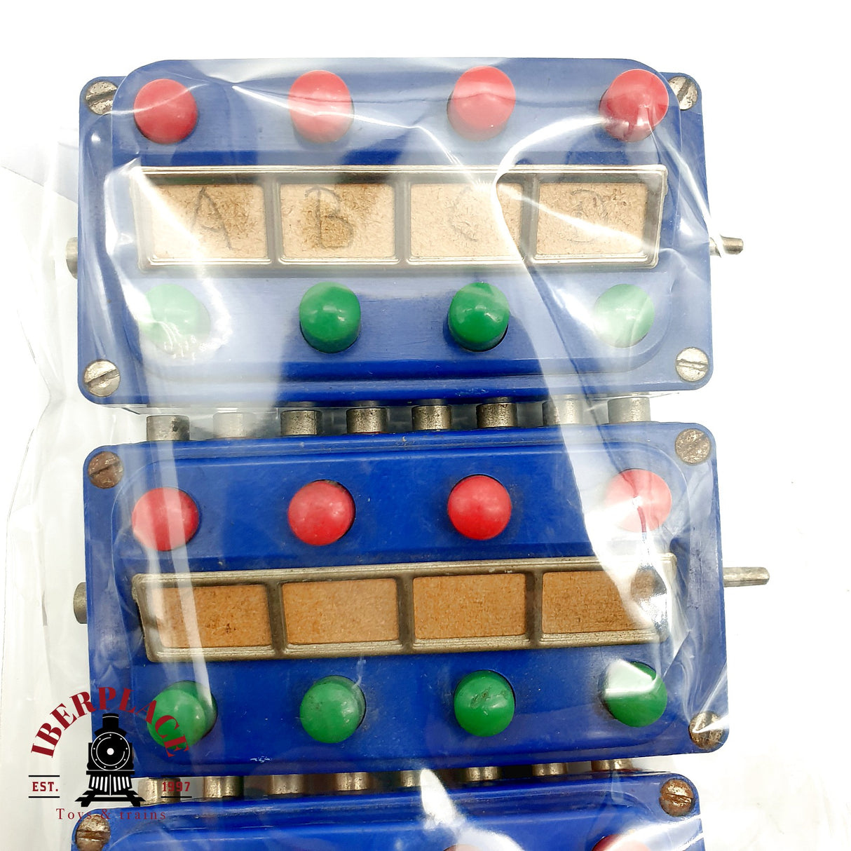 ♻️ Märklin 4x 7072 Cuadros de Mando Botones Señales Desvíos Azul H0 Escala 1:87