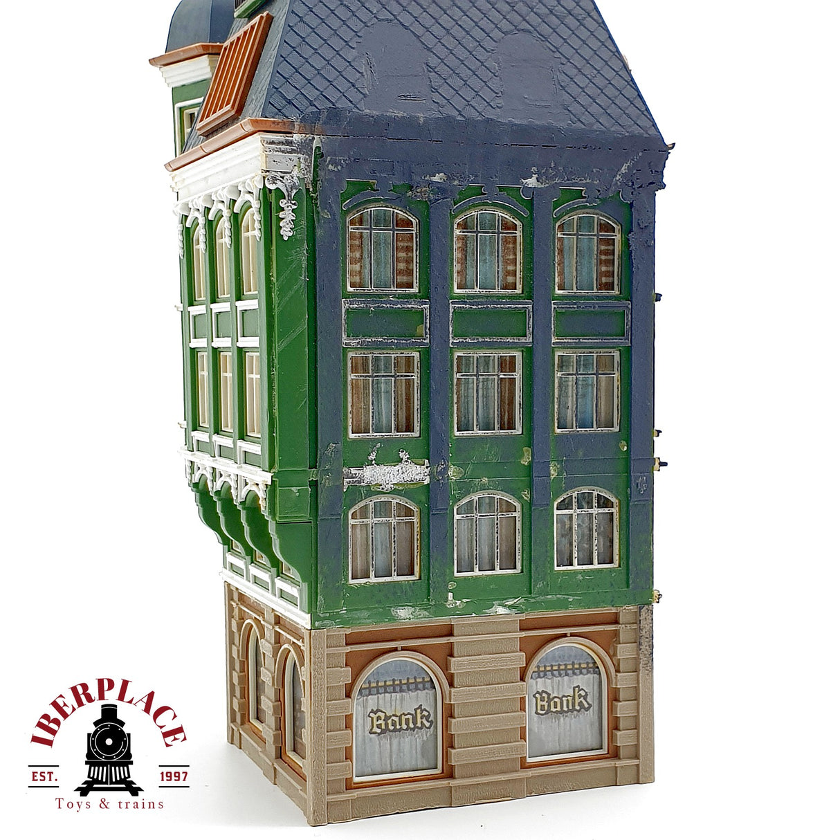 ♻️ Eckhaus casa urbana de esquina estilo senorial maqueta Escala H0 1:87