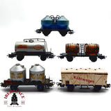 ♻️ Märklin 5x vagones cisterna, silo y cerrado DB para piezas o repuestos H0 escala 1:87 E20