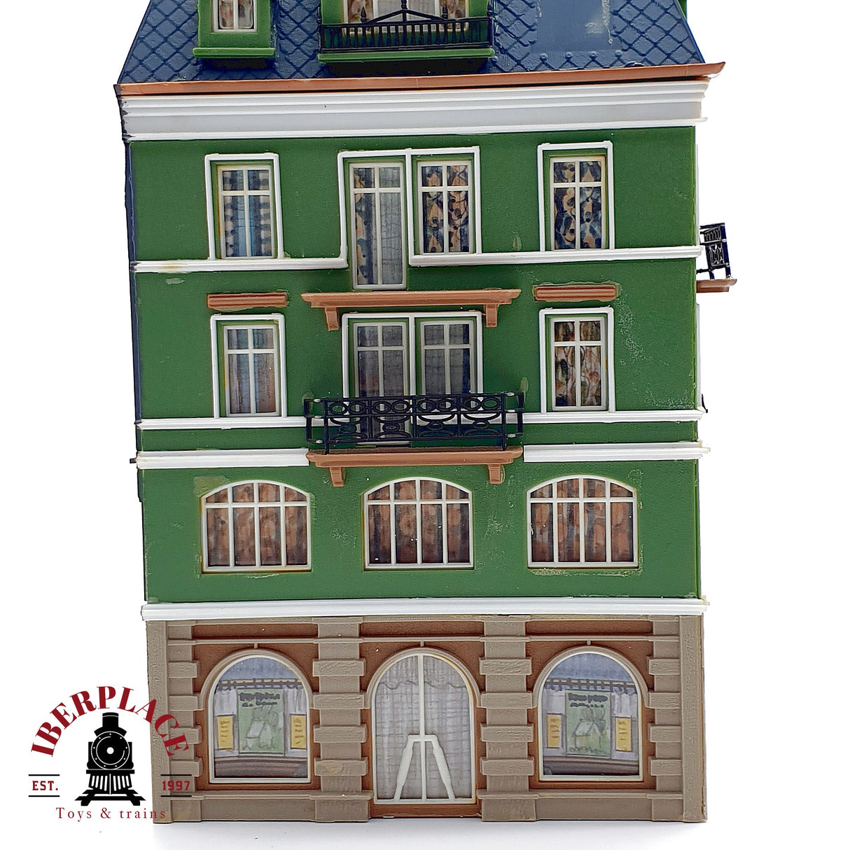 ♻️ Eckhaus casa urbana de esquina estilo senorial maqueta Escala H0 1:87
