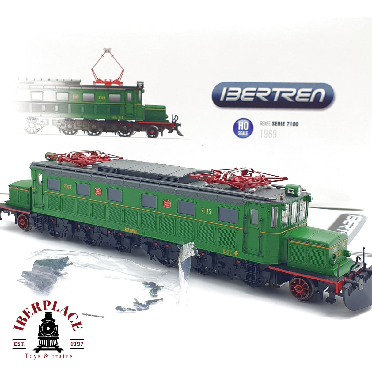♻️  AC IBERTREN 42030-A Locomotora RENFE Serie 7100 años 60 H0 escala 1:87 A27