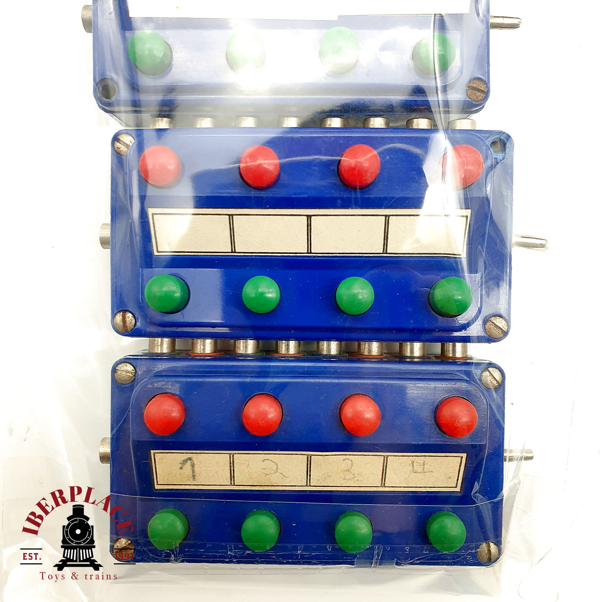 ♻️ Märklin 4x 7072 Cuadros de Mando Botones Señales Desvíos Azul H0 Escala 1:87 2/2