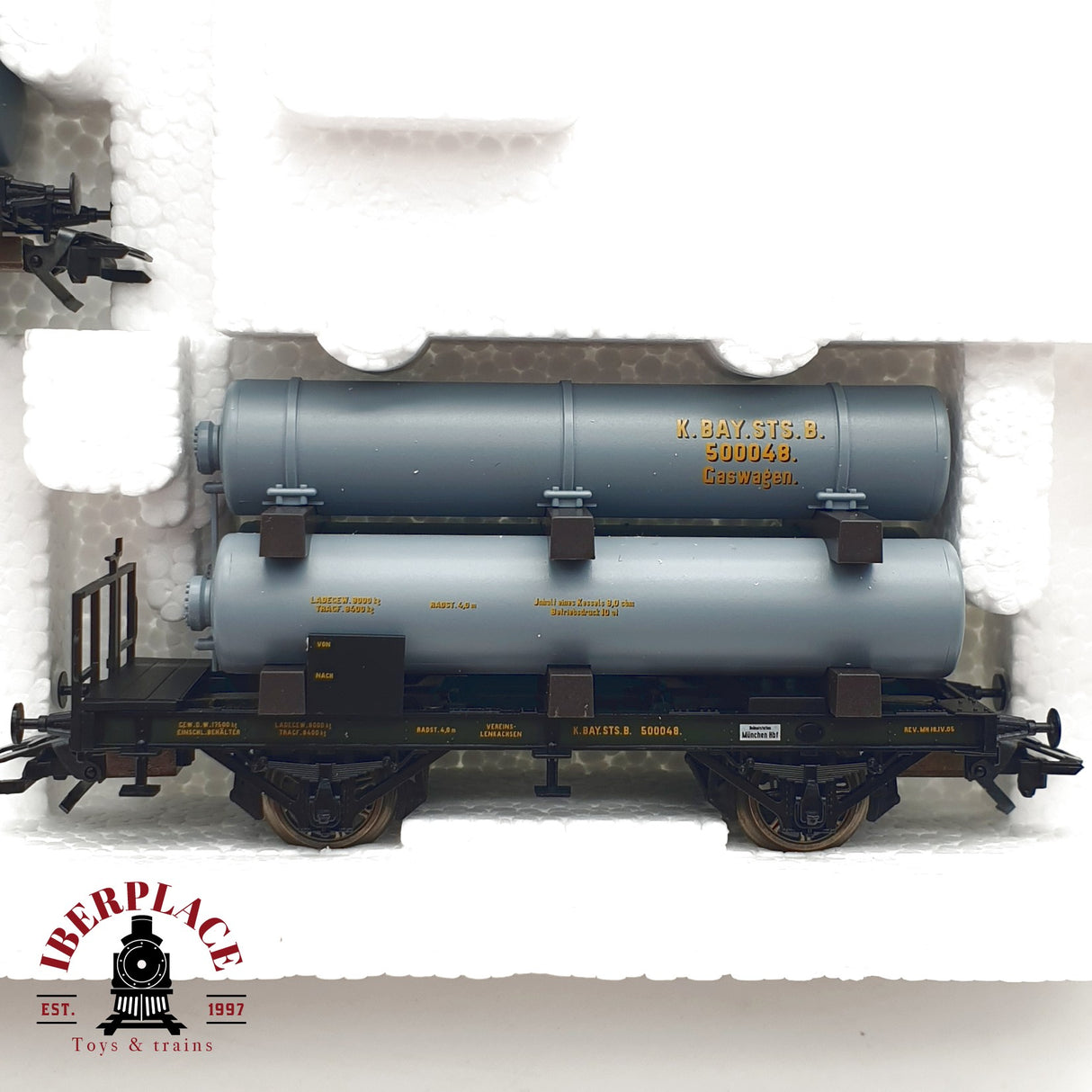 ♻️  Märklin 46600 set de cisternas de gas K.Bay.Sts.B H0 escala 1:87 E21