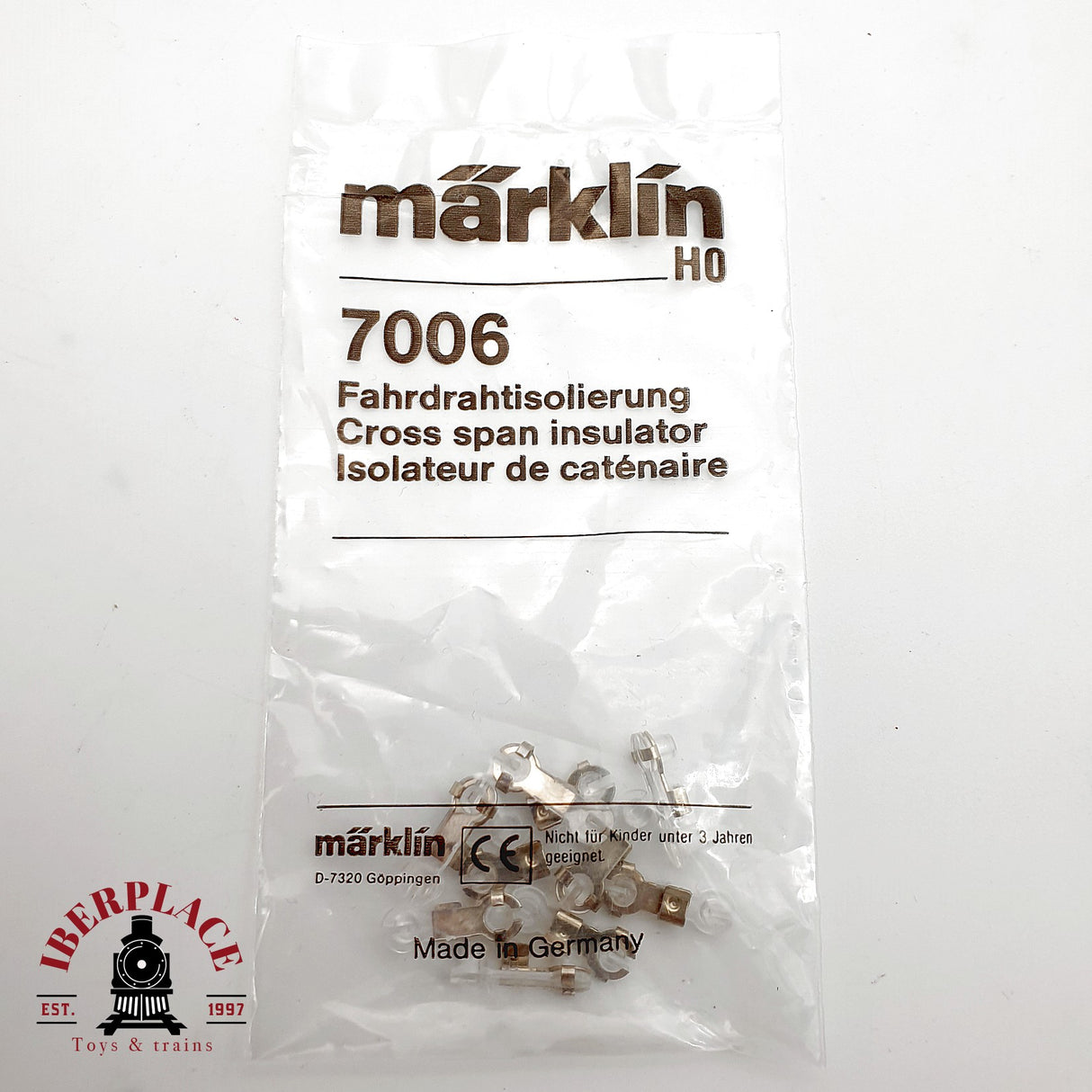 ♻️ Märklin 7006 Aislamiento del cable de contacto, catenaria, accesorios H0 Escala 1:87