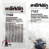 ♻️ Märklin Lote Recambios 7164 7183 7185 Patines 60030 Escobillas AC H0 Escala 1:87