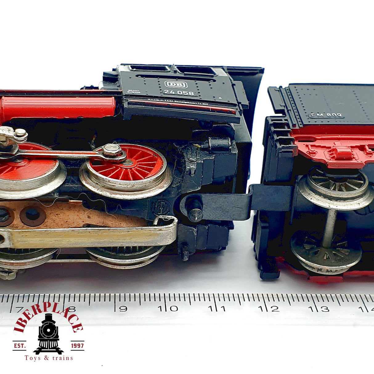 ♻️ Märklin Locomotora Vapor BR 24 058 Tender DB Esteparia 3003 AC H0 Escala 1:87