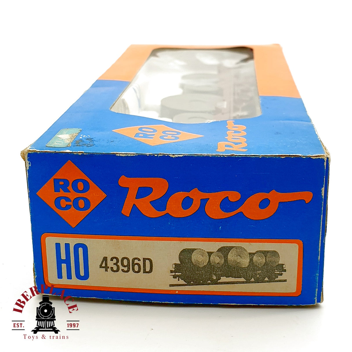 ♻️ Roco 4396D Vagón Pesado 4 Ejes DB Carga Bobinas Acero Coils DC H0 Escala 1:87