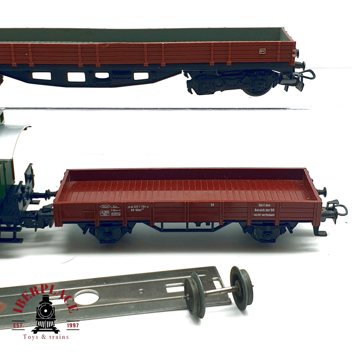 ♻️ Märklin 5x vagones plataforma y de borde alto DB piezas o repuestos H0 escala 1:87 E20