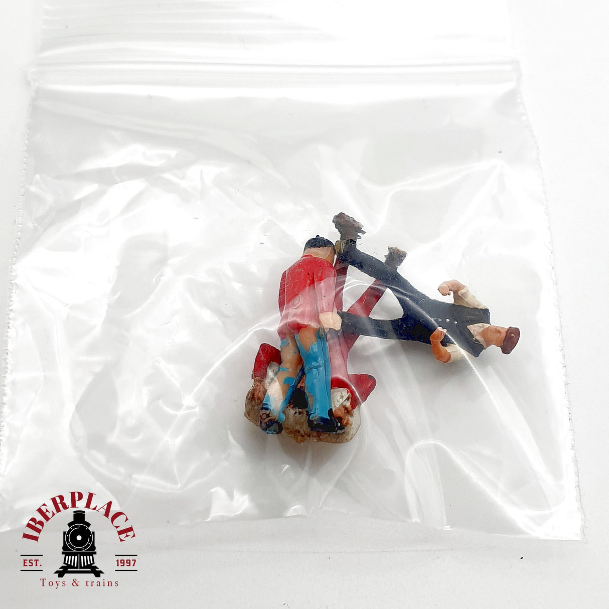 ♻️ Edificio industrial Fabrica de maquinaria ladrillo con figuras maqueta Escala H0 1:87