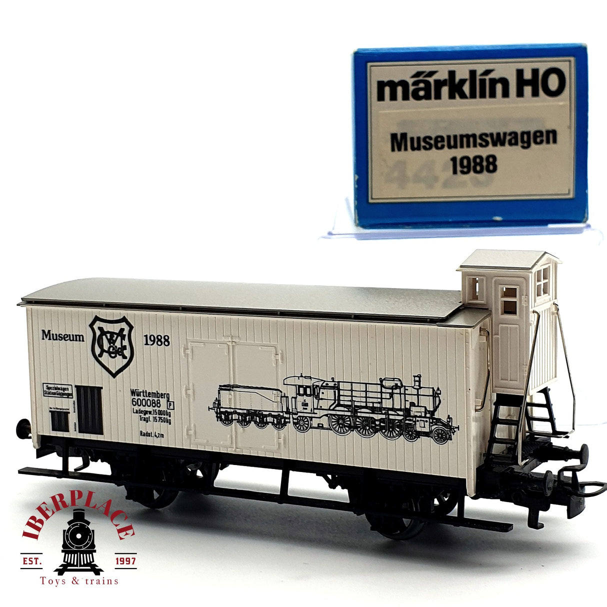 ♻️ Märklin vagón museo 1988 Württemberg 600088 H0 escala 1:87 E19